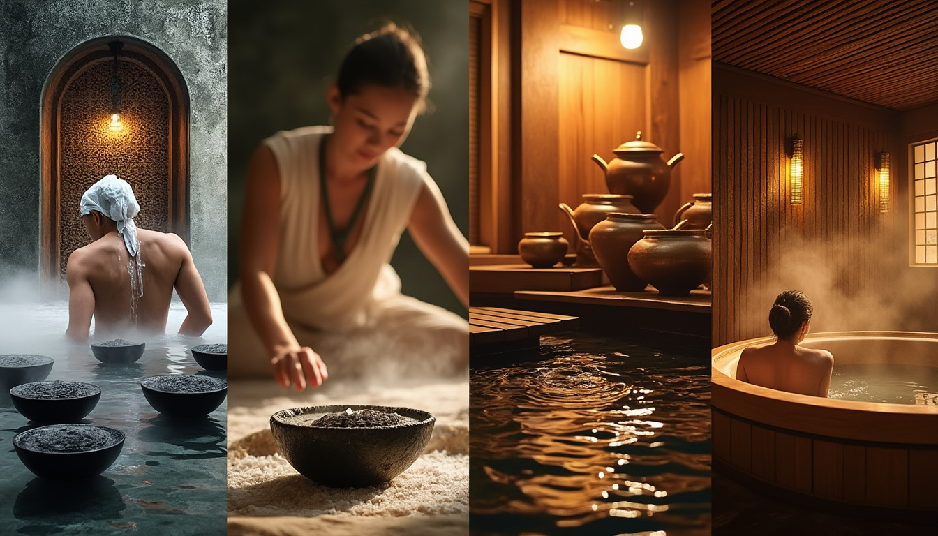 découvrez les soins du monde à travers un voyage sensoriel mêlant les rituels ancestraux du maroc, de l'inde, du japon et de la russie pour une expérience bien-être unique.