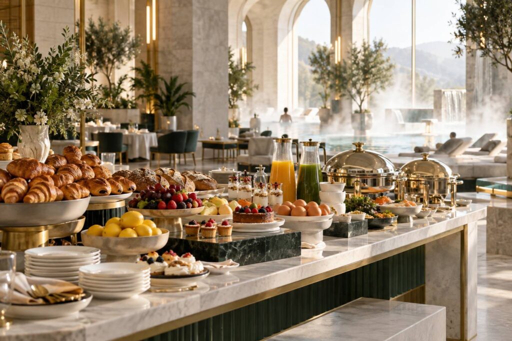 Illustration éditoriale du sujet : Brunch chez Sofitel : une expérience gourmande à savourer