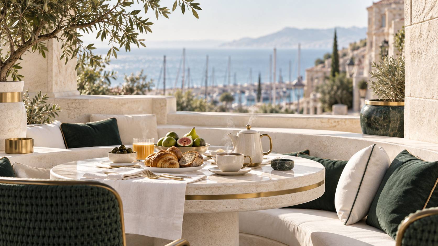Illustration éditoriale du sujet : Petit-déjeuner à Marseille : nos adresses préférées