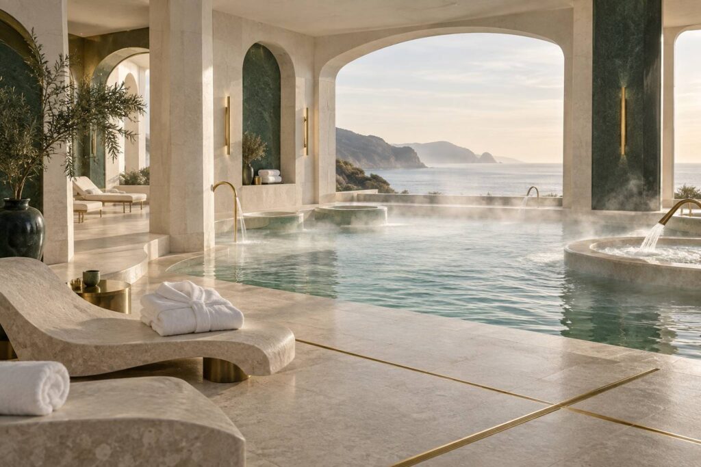 Illustration éditoriale du sujet : Thalasso à Biarritz : quels prix prévoir pour une cure ?